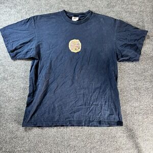 Vintage Nike Shirt Mens Large Blue Hoops Life 11 Graphic Basketball Tee USA